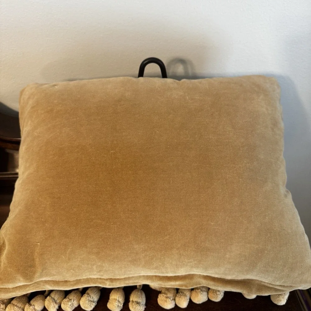Vintage 100% Wool Embroidery Pillow 16X12